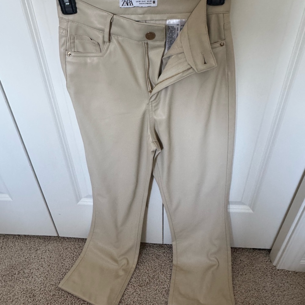 Zara Beige Flared Pants